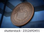 Seal of the Board of Governors of the United States Federal Reserve System. This version of the seal mostly dates from 1935.