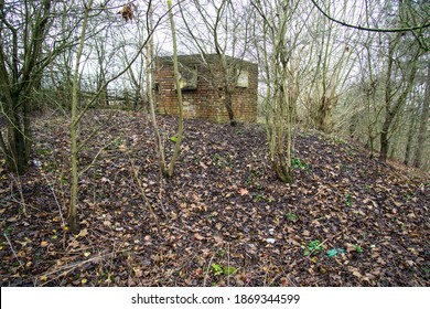 Sealed up wartime pill box on Red Hill, Thrumpton, Nottinghamshire