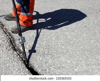 Sealing Joint - Crack In Asphalt