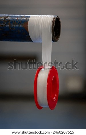 Sealing threads of the BSP thread, NPT thread or metric type with Teflon tape on a tube or pipe in an industrial environment, the Netherlands