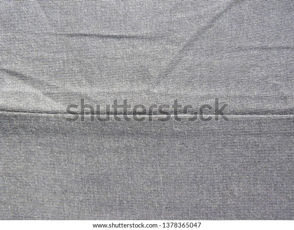 Seam on gray cotton
fabric