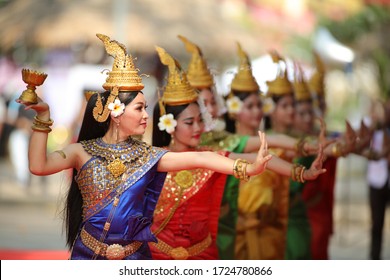 Seam Reap/Cambodia - April 14th 2019: Khmer Wishing/Blessing Dance