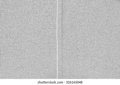 Seam And Stitching Of Grey Color Fabric Texture 