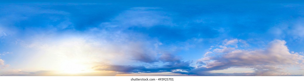 Seamless 360 Degree Spherical Panorama Sky Stock Photo 493925701 ...