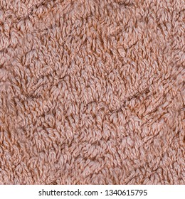 seamless beige fabric terry cloth towel texture. background, bedroom.
