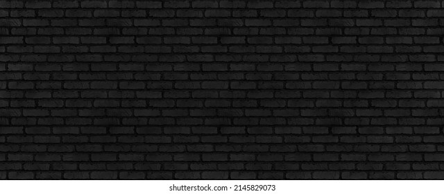 Seamless Black Brick Wall Pattern Or Texture