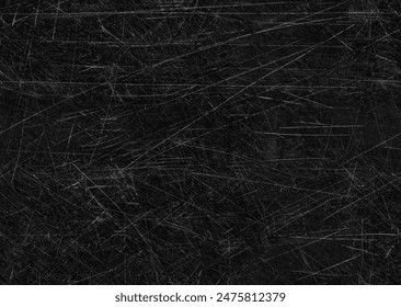 Seamless Black scratched vintage background. You can assemble a background of any large size from this fragment. The edges will match and the seams will not be visible.