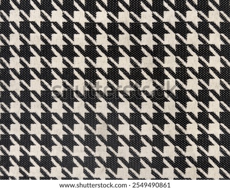 Seamless black and white houndstooth pattern. Hounds tooth texture background illustration.