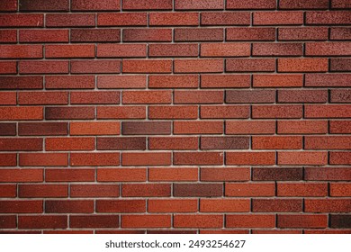 Seamless brick wall texture with a vibrant red and brown color pattern. Perfect for architectural backgrounds and designs, offering a rustic and classic aesthetic. High resolution. - Powered by Shutterstock