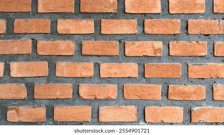 Seamless brick wall texture with a vibrant red and brown color pattern. Perfect for architectural backgrounds and designs, offering a rustic and classic aesthetic. High resolution. - Powered by Shutterstock