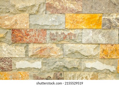 Seamless Bricks Stone wall elevation for backgrounds. - Shutterstock ID 2155529519