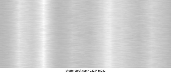 Seamless brushed metal texture. Vector steel background with scratches. - Shutterstock ID 2224436281