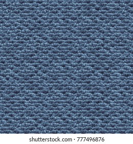 Seamless Carpet Texture. Floor Pattern. Blue Color