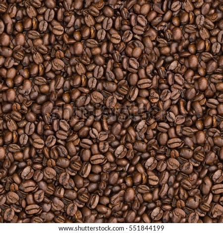 Seamless coffee beans background.