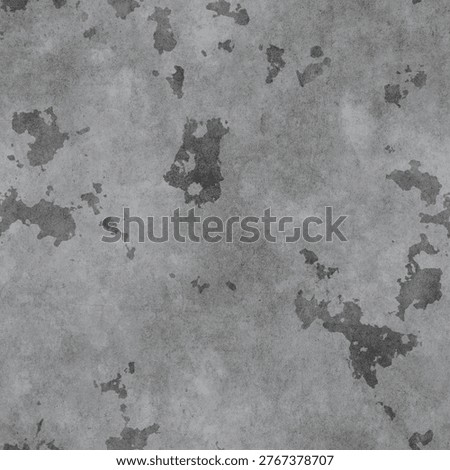 Seamless concrete wall texture with spalling patches. 4K resolution