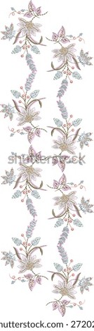 Seamless conifer and berry pattern. Seamless holiday pattern with hand drawn winter botanicals and Christmas color theme. Great for wrapping paper, invitations, greeting cards or textiles