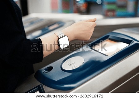 Seamless Digital Commute: Using a Smart Watch at a Transit Terminal  