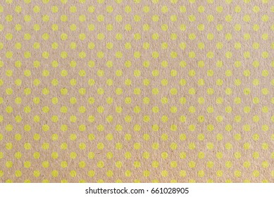 Seamless Dotted Craft Paper,yellow Polka Dot Pattern On Craft Paper