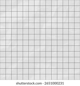 Seamless grid pattern with black lines on white wrinkled paper. Ideal for math worksheets, study planners, printable notes, and textured digital backgrounds.
