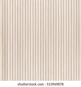 Seamless Groove Birch Wood Panel Texture On White Light Pastel Color Wall Background. Clear New Plain Oak Wooden Line Backdrop With Tidy Board Detail Streak Finishing For Vertical Pine Line Floor.