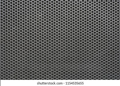 Seamless Hexagon Perforated Metal Grill Pattern