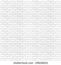 Seamless Modern White Brick Wall Texture Background