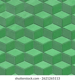 Seamless pattern of abstract brick blocks with a square pattern. Endless ornaments on the tiled floor. 