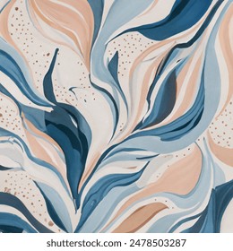 Seamless Pattern Flowing Abstract Lines Like AI-generated image ...