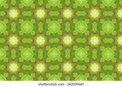 Seamless pattern background of abstract light green circles