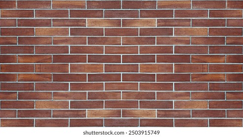 Seamless Pattern of Brick Wall Background. Close up of Brown and Red Brick Wall texture. Repeat pattern for your interior and art design with copy space for text. - Powered by Shutterstock