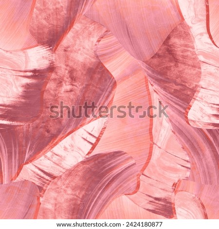 Seamless pattern with desert vibes, perfect for an all-over print. Pink, peach colors for a warm feeling and also easy recoloring.