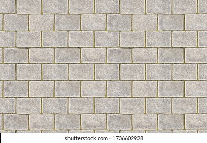 Seamless pattern of gray pavement for background
