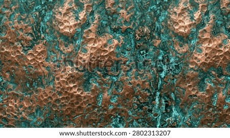 Seamless pattern of hammered copper verdigris