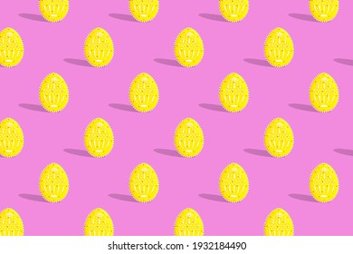 Seamless pattern for the holiday of Easter. Blank for printing wrapping paper