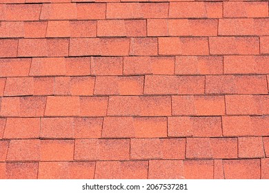 Seamless pattern of laminate shingles roof. Close up.