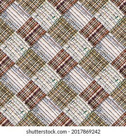 Seamless Pattern Of Scrappy Carpet