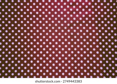 Seamless pattern of small white dots on a dark purple or maroon textile surface. Classic polka dot design suitable for fashion, craft, or decorative backgrounds.