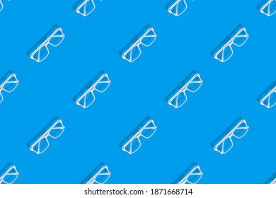 Seamless patterns. Glasses seamless pattern. Glasses background for vision.