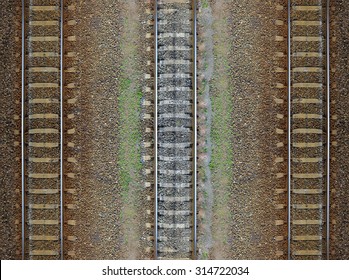 rail track top view