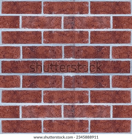 Seamless Red Brick Wall Texture - Landscape Design Material