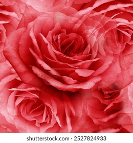 Seamless  red floral  background. Flowers  roses  and petals.  Close up.   - Powered by Shutterstock