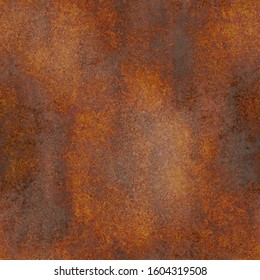 Seamless and Rusty vintage metal background texture iron old rust grunge steel metallic dirty brown wall - Shutterstock ID 1604319508