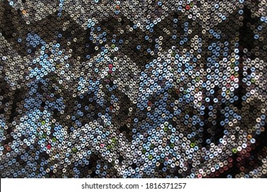 Seamless Silver Black Fabric Texture Sequins Stock Photo 1816371257 ...