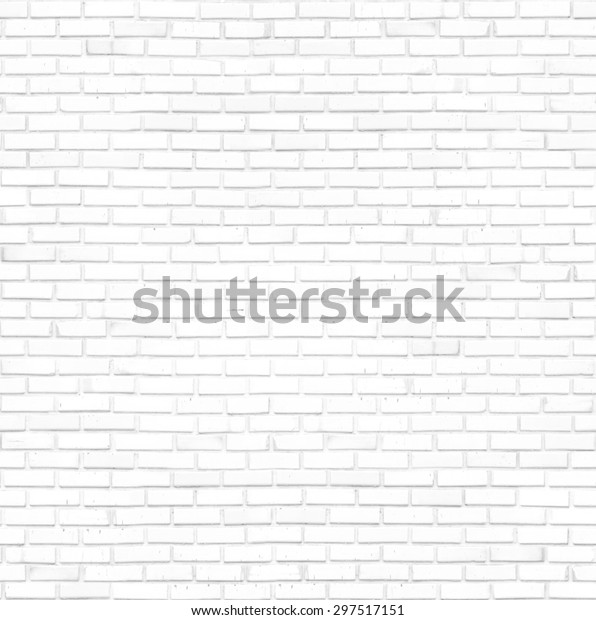 Seamless Square White Brick Wall Texture Stock Photo 297517151 ...