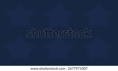 Seamless star pattern background with soft gradient. Minimal dark blue texture with subtle star shapes for elegant design, wallpaper, print, web and creative digital projects