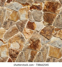 Seamless Stone Wall Background.