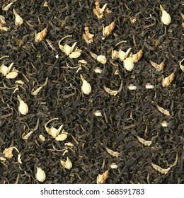 Seamless Texture Of Aromatic Jasmin Dry Tea