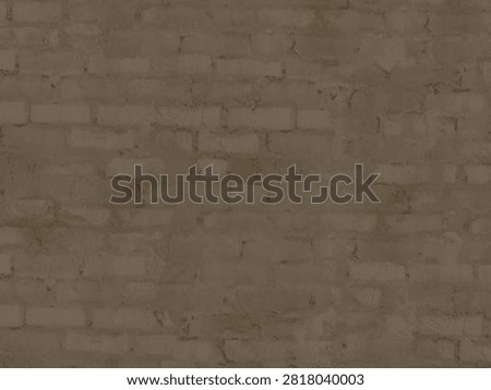 A seamless texture of a brick wall covered in thick, slumped mortar, creating an earthy brown surface.