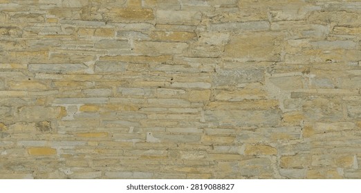 A seamless texture of a light beige ashlar stone wall with irregular horizontal blocks and thin mortar joints.