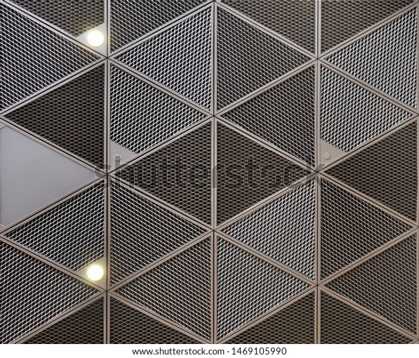 Seamless Texture System Suspended Ceilings Metal Stock Photo Edit